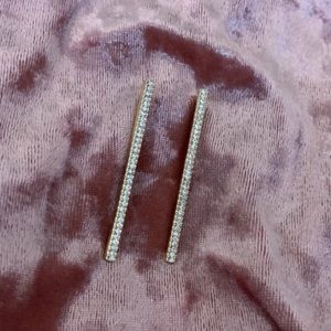 Silver sparkly earrings